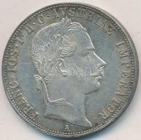 Ausztria 1857A 1Fl Ag "Ferenc József" T:2 kis patina és ph. Austria 1857A 1 Florin Ag "Franz Joseph" C:XF small patina and edge error