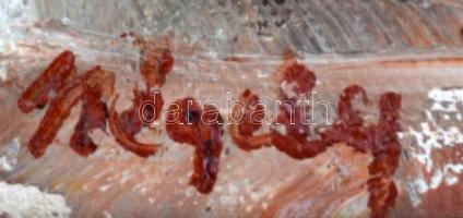 Négely jelzéssel: Virágcsendélet. Olaj,  vászon, keretben, 24×19 cm