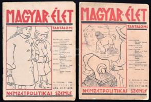 1941 Magyar-élet. Nemzetpolitikai szemle 2 száma, pp.:16, 28x20cm