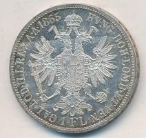 Ausztria 1863A 1Fl Ag "Ferenc József" T:2 ph., patina Austria 1863A 1 Florin Ag "Franz Joseph" C:XF edge error, patina
