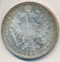Ausztria 1873. 1Fl Ag "Ferenc József" T:2,1- ph. Austria 1873. 1 Florin Ag "Franz Joseph" C:XF,AU edge error