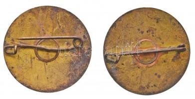 NSZK DN "Látogatás a Bundestag-nál" fém jelvény (2x) (30mm) T:2,2-
FRG ND "Visit at ...