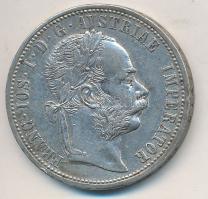 Ausztria 1874. 1Fl Ag "Ferenc József" T:2 ph. Austria 1874. 1 Florin Ag "Franz Joseph" C:XF edge error