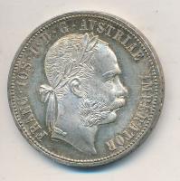 Ausztria 1878. 1Fl Ag "Ferenc József" T:2 ph. Austria 1878. 1 Florin Ag "Franz Joseph" C:XF edge error