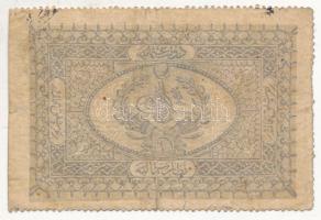 Oszmán Birodalom 1877.  (1294) 1k "Yusef 1294" bélyegzéssel a hátlapon, 15mm a bélyegző átmérője T:III,III- Ottoman Empire 1877. (1294) 1 Kurush with "Yusef 1294" 15mm handstamp C:F,VG