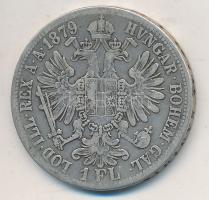 Ausztria 1879. 1Fl Ag "Ferenc József" T:2-,3 patina Austria 1879. 1 Florin Ag "Franz Joseph" C:VF,F patina