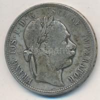 Ausztria 1880. 1Fl Ag "Ferenc József" T:3 patina, kis ph. Austria 1880. 1 Florin Ag "Franz Joseph" C:F patina, small edge error