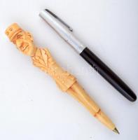 9 db különféle írószer, h:12-19 cm