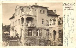 Budapest XI. Gellérthegy, Kelenhegyi út 49. Lázár-villa (EK)