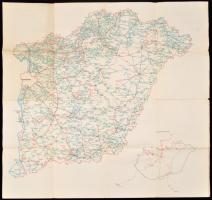 Háború előtti bécsi térkép + 1965 Magyar autobuszhálózati térkép