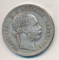Ausztria 1889. 1Fl Ag "Ferenc József" T:2,2- ph. Austria 1889. 1 Florin Ag "Franz Joseph" C:XF,VF edge error