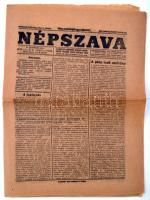 A Népszava 1919. augusztus 1-i száma. A számot július 31-én este lezárták, így a Tanácsköztársaság utolsó napja szerinti állapotról számol be.