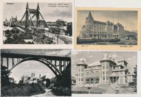 Kb. 200 db MODERN fekete-fehér magyar városképes lap az 50-es és 60-as évekből / cca. 200 modern bla...