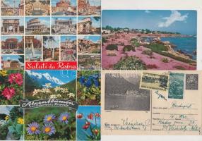 Egy doboz MODERN külföldi városképes lap sok szlovák lappal, vegyes minőség / A box of modern Europe...