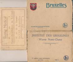 Brussels, Bruxelles; Institut des Ursulines, Institut Medical - 3 old postcard booklet