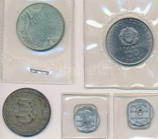 1947. 5Ft Ag "Kossuth" + 1961. 2f Al + 1965. 5f Al + 1980. 100Ft Ni "Szovjet-magyar k...