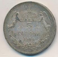 1909KB 5K Ag "Ferenc József" T:2-,2 patina