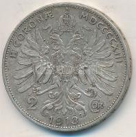 Ausztria 1913. 2K Ag "Ferenc József" T:2,2-
Ausztria 1913. 2 Corona Ag "Franz Joseph...