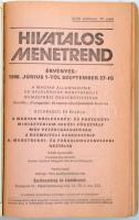 1980 A MÁV hivatalos nyári menetrendkönyve.  800 p. Kiadói papírkötés