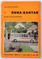 1980 Tájékoztató a Duna-kanyar közlekedéséről.