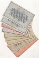 1946. 10db-os vegyes magyar adópengő bankjegy tétel, közte fordított címeres is T:vegyes