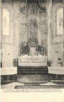 Beszterce, Bistritz, Bistrita; Katolikus templom főoltára, Sch. Bartha Mária kiadása / catholic church main altar