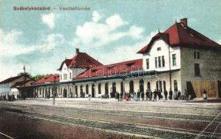 Székelykocsárd, Lunca Muresului; vasútállomás / railway station (EB)