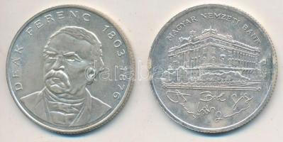 1992. 200Ft Ag "MNB" + 1994. 200Ft Ag "Deák" T:2,2-