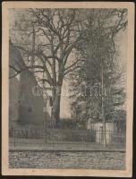 1912 Keményhátú fotók a szepesgögői templom környezetéről, Divald Kornél felvétele(?), 3db, cca 14x1...