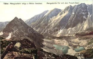 Tátra, Menguszfalvi-völgy, Békás tavak, Cattarino S. utóda Földes Samu kiadása / valley