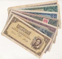 30db-os vegyes magyar korona, pengő és forint bankjegy tétel T:vegyes