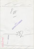 cca 1960 Öreg és kutyája. Novotta Ferenc felvétele, a hátoldalán pecséttel jelzett. 13x18 cm