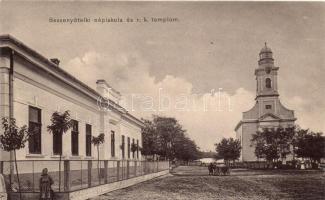 Bessenyőtelek, népiskola, Római katolikus templom