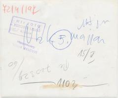 cca 1970 NSZK-Magyarország labdarúgó mérkőzés, a riporter Szepesi György. Petrovits László felvétele...