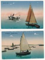 Balaton - 2 db régi képeslap / 2 old postcards