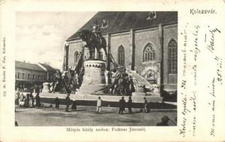 Kolozsvár, Cluj; Mátyás szobor Fadrusz Jánostól / statue (EK)
