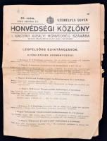 1944 A Honvédségi közlöny október 19-i száma