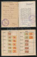 10 db vegyes érdekes igazolvány, benne 2 vasút is