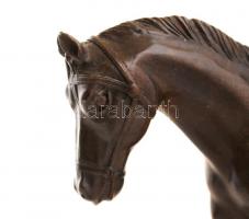 Jelzés nélkül: Zsoké. Bronz, márvány talapzaton, m: 27 cm, h: 30 cm