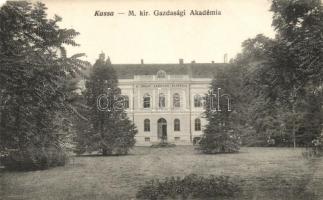 Kassa, Kosice; Magyar királyi gazdasági akadémia / economic academy (EM)