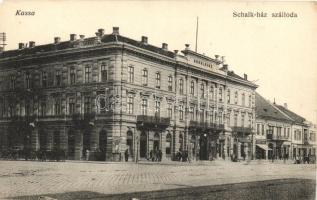 Kassa, Kosice; Schalk ház szálloda, Weber Bernát és Fried Márk üzlete / hotel, shops (EM)