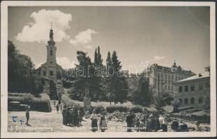 Székelyudvarhely, Odorheiu Secuiesc; Római Katolikus templom, főgimnázium / Roman Catholic church, grammar school (Rb)