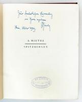 A. Miethe: Spitzbergen das Alpenland im Eismeer. Berlin, 1925. Reimerverlag. Autograph signed by the...