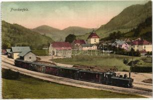 Frankenfels, railway station, from postcard booklet