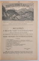 1920-25 Turisták Lapja Folyóirat. A turistaság és honismeret terjesztése. Szerkesztette: Déry József...