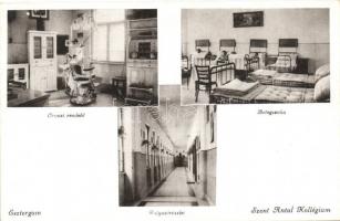 Esztergom, Szent Antal Kollégium, belső / 3 db régi képeslap / 3 old postcards