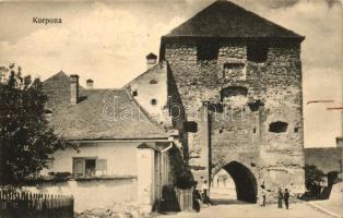 Korpona, Krupina; várkapu, kiadja Dietrich József / castle gate