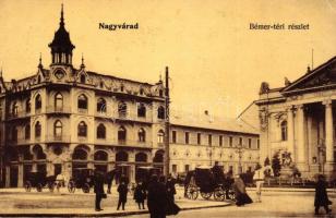 Nagyvárad, Oradea; Bémer tér, lovaskocsi / square, horse carriage (EK)