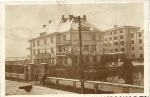 1939 Beregszász, Berehove; Dohány beváltó hivatal / tobacco office - 3 db régi fotó képeslap / 3 old...