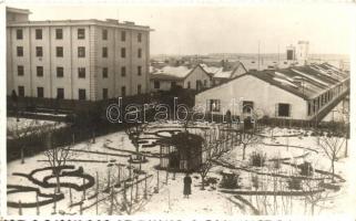 1939 Beregszász, Berehove; Dohány beváltó hivatal / tobacco office - 3 db régi fotó képeslap / 3 old...